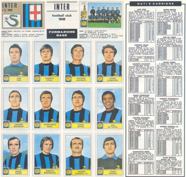 1971-72 panini Inter